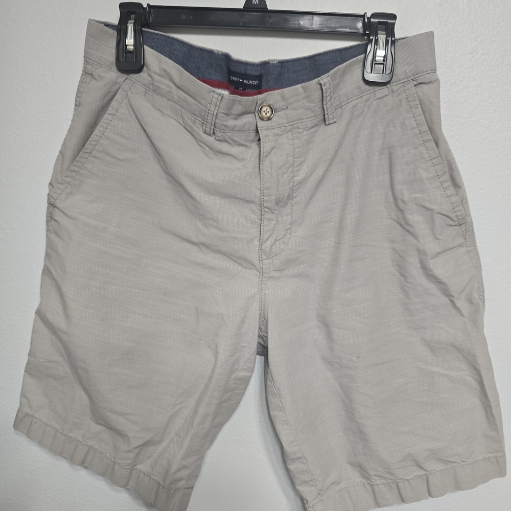 Tommy Hilfiger Tan Flat Front Shorts